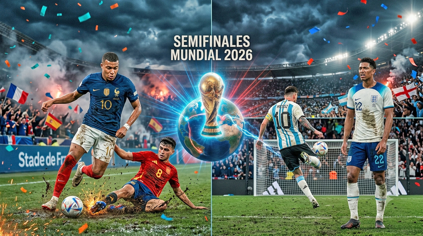 Las semifinales del Mundial 2026 nos regalan dos partidos de ensueño con historia, talento y pasión.